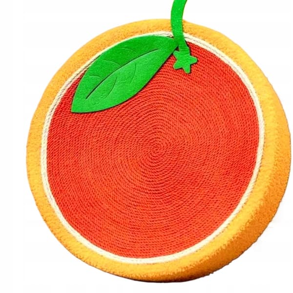Rund klösbädd för katter orange 39 cm