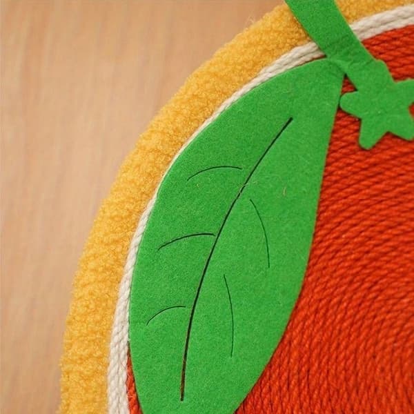 Rund klösbädd för katter orange 39 cm