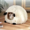 Miniatyrbild 11 av 11: SHEEP Kattbädd, Varm, Bekväm och Mjuk Fårbädd