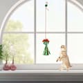 Miniatyrbillede 3 af 11: Julegave til katte med guirlande, monteret på vinduesrammen