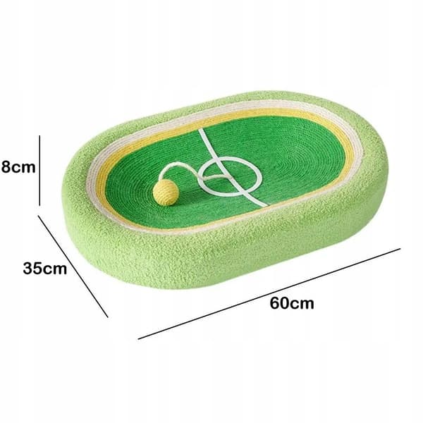 FIELD Kissan raapimapuu pelikentän muotoinen pallolla 60 cm