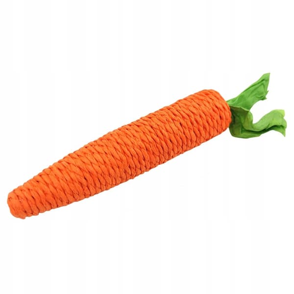 Morot med skallra kattleksak tuggleksak 20 cm