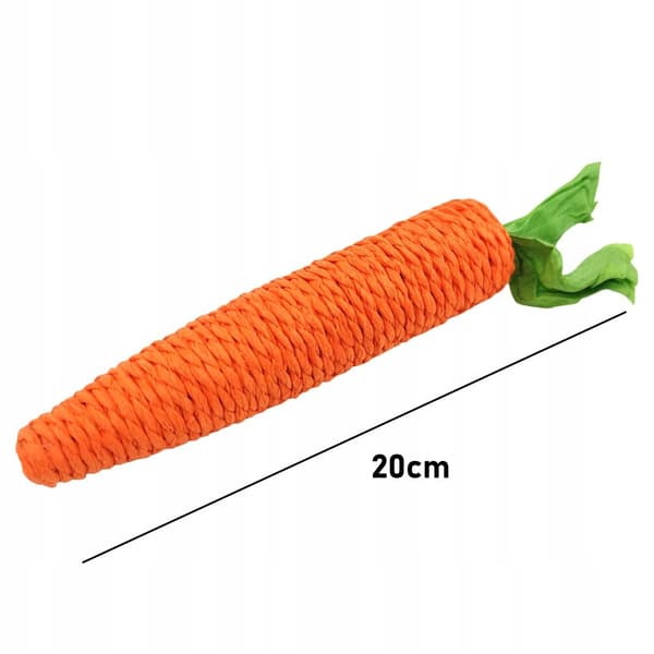 Morot med skallra kattleksak tuggleksak 20 cm