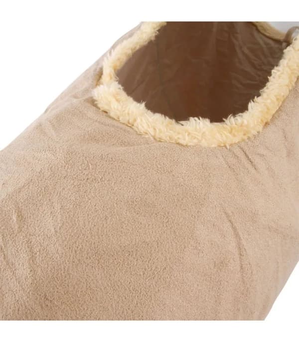 RUSTLING KISSATUNNELI PALLOLLA Taittuva kissanlelu Beige
