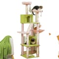 Miniatyrbild 1 av 2: 180cm Multi-Level Kattträd, Sisal Klöspelare, Lägenheter och Plattformar,AMT0239PK, XL