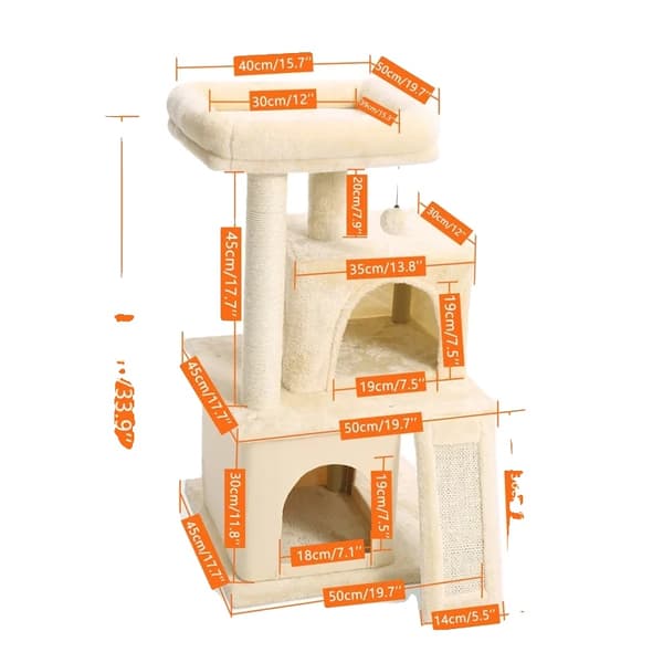 Kat Trætårn, Multi-Level Design, Kradsestolpe, AMT0140BG, som vist på billedet