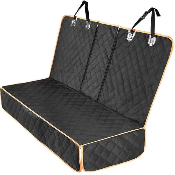 Lollanda Pet Car Seat Cover – Beskyttelsesmåtte til bagsædet, vandtæt hundemåtte til bagsæder, perfekt til hunde i bilen Orange