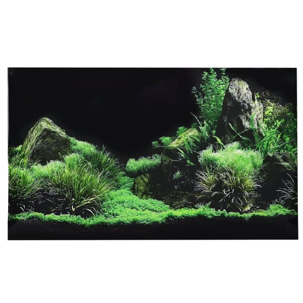 PVC-tarra akvaarion akvaarioon - Merenpohjan vesiruohotaustakoriste (61 x 30 cm)