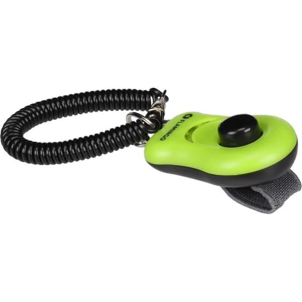 Clicker Xin Grön 6cm L x 4cm B x 2cm H för hund - Flamingo