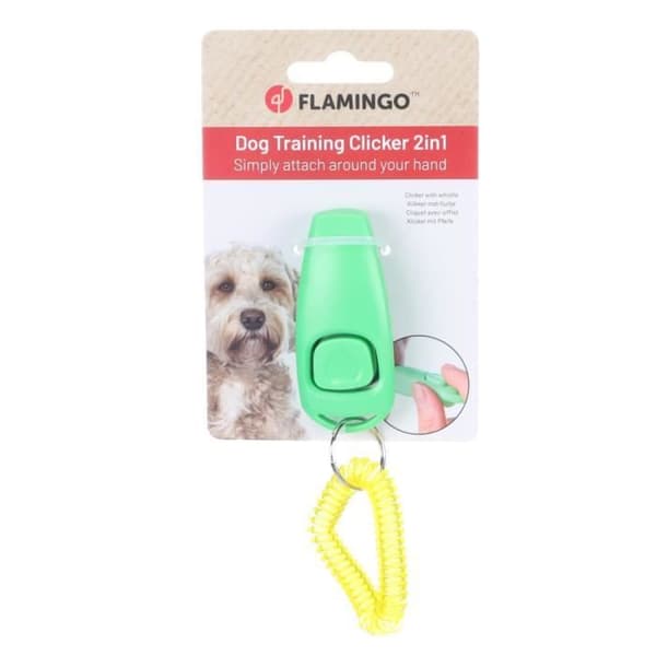 Xoë Clicker visselpipa för hundar - Flamingo