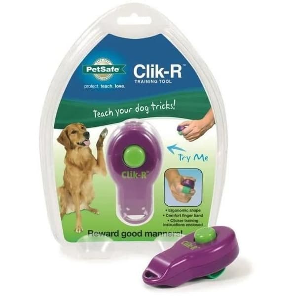 PetSafe Clik-R Clicker för hundträning, med träningsinstruktioner - för valpar 8 veckor och uppåt