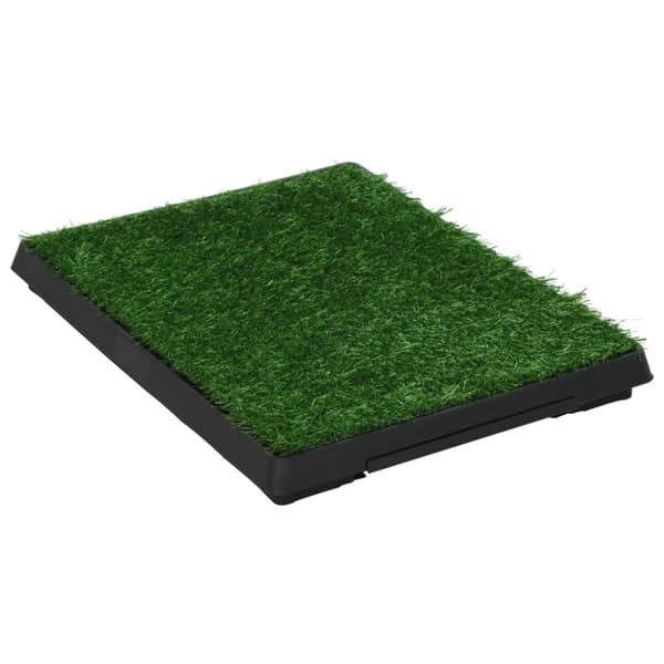 The Living Store Lemmikkivessat 2 kpl alusta ja keinonurmi vihreä 63x50x7 cm WC -  Lemmikkien pissa-alustat