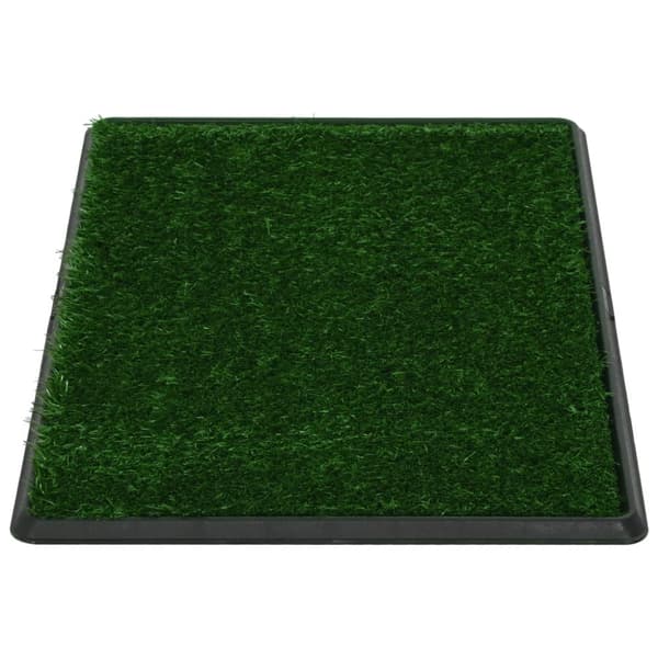 Valpskydd - Living Djurtoalett 2 st med tråg & konstgräs grön 76x51x3 cm WC