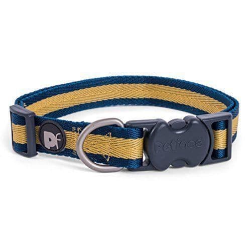 Petface Ensemble Ocra med randigt mönster hundhalsband, XS - 13033