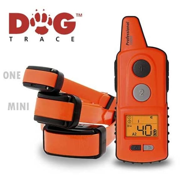 Dogtrace PRO - Utbildningshalsband för hund för professionell eller sportig användning, räckvidd 1 km, robust och vattentät