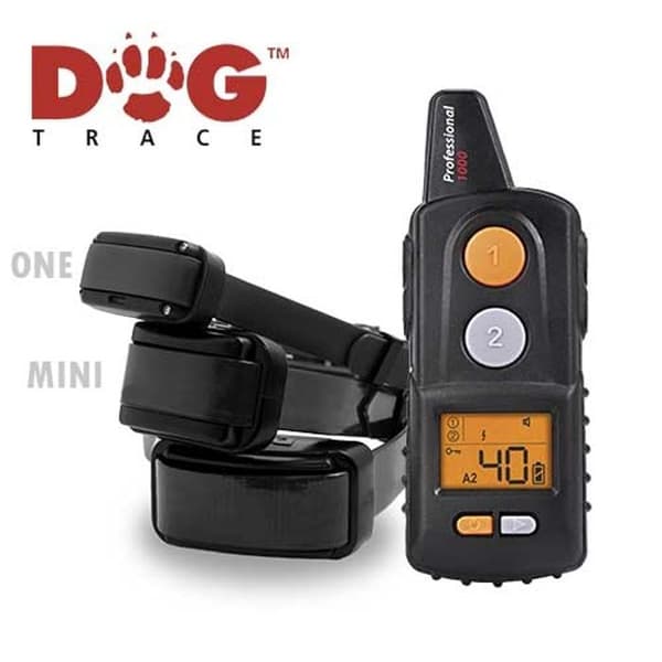 Dogtrace PRO - Utbildningshalsband för hund för professionell eller sportig användning, räckvidd 1 km, robust och vattentät