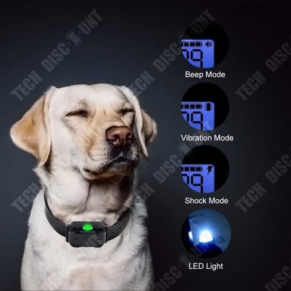 TD® Trådlös Hundtränare Vattentät Elektronisk Fjärrkontroll Elchock Hundtränare Bark Plug 1 Slide 2