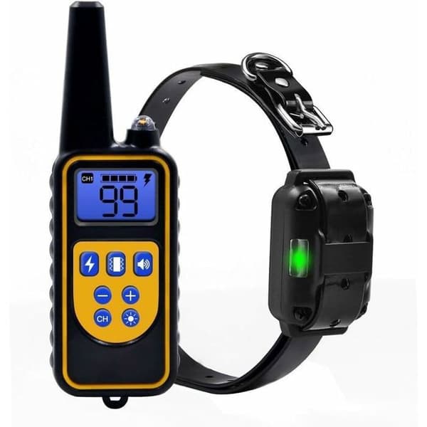 Collier för Dressyr av Hundar Uppladdningsbar IP67 Räckvidd 800m 99 Nivåer Vibration Stöt Elektrisk Ljud YYV
