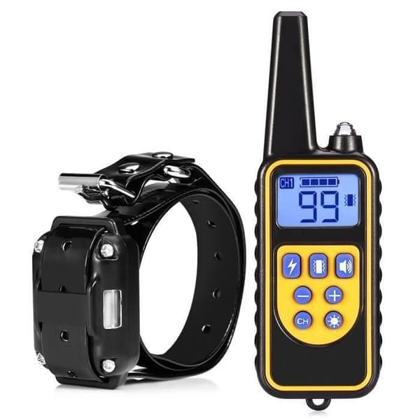 Dressyrhalsband - GOBRO DRESSYR - Vattentät elektrisk - 800 m - USB-uppladdningsbar - LCD