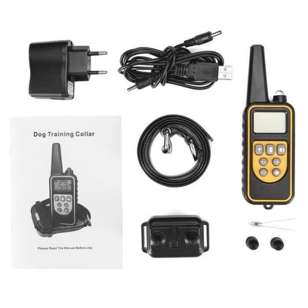 Dressyrhalsband - LECHEO - 880m - Elektrisk Chock - Uppladdningsbar - Vattentät