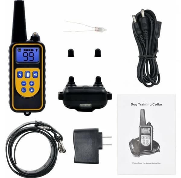 Dressyrhalsband - Noname - 800m - Vibration/Chock/Ljud - IPX67 - Uppladdningsbar USB
