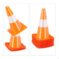 Miniatyrbild 6 av 6: Relaxdays Arbetskoner, paket om 32, fotboll, hunddressyr, arbetsplottar 30 cm, trafik, reflektorer, orange.