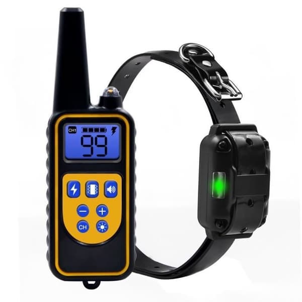 JCU® hundträningshalsband 2600 fot med vibrationschock elektriskt vattentätt halsband PR Husdjur