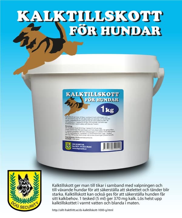 Dog Security Kalktillskott för hund 1000 g