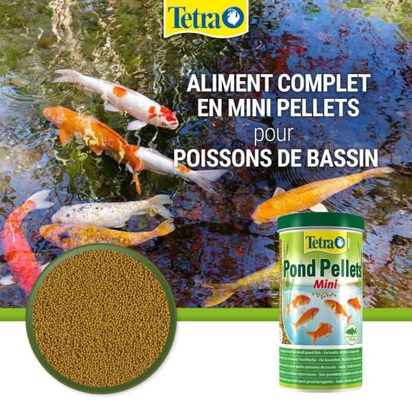 Tetra Pond Pellets Mini - Fullfoder i granulat för dammfisk - 1L