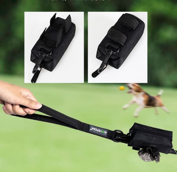 Movepeak Bärbar avfallspåsehållare för hund