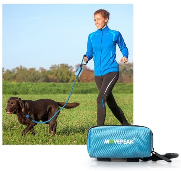Movepeak Bärbar avfallspåsehållare för hund