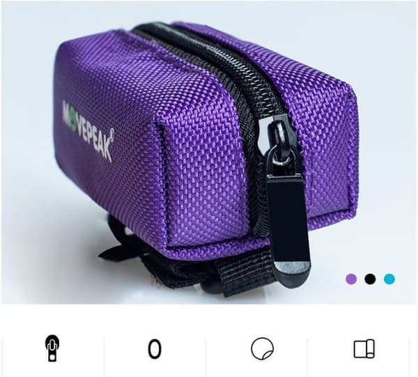 Movepeak Bärbar avfallspåsehållare för hund