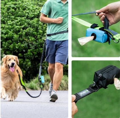 Movepeak Bärbar avfallspåsehållare för hund Lila