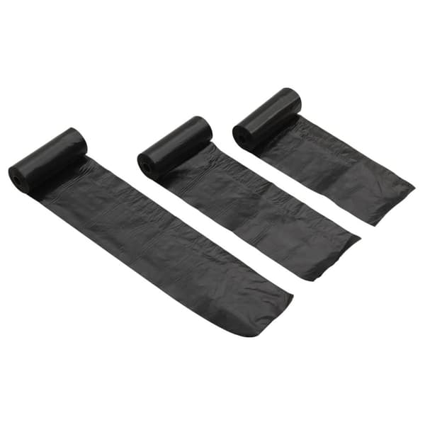 vidaXL Hundbajspåsar 750 st svart 30x20 cm PE