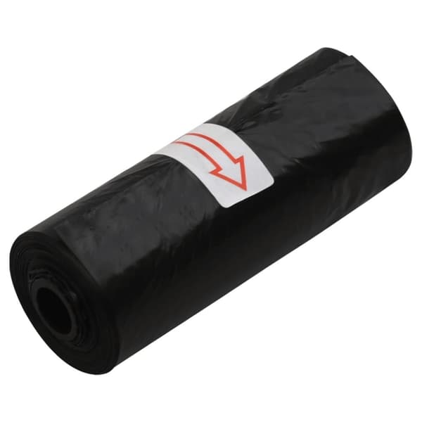 vidaXL Hundbajspåsar 750 st svart 30x20 cm PE