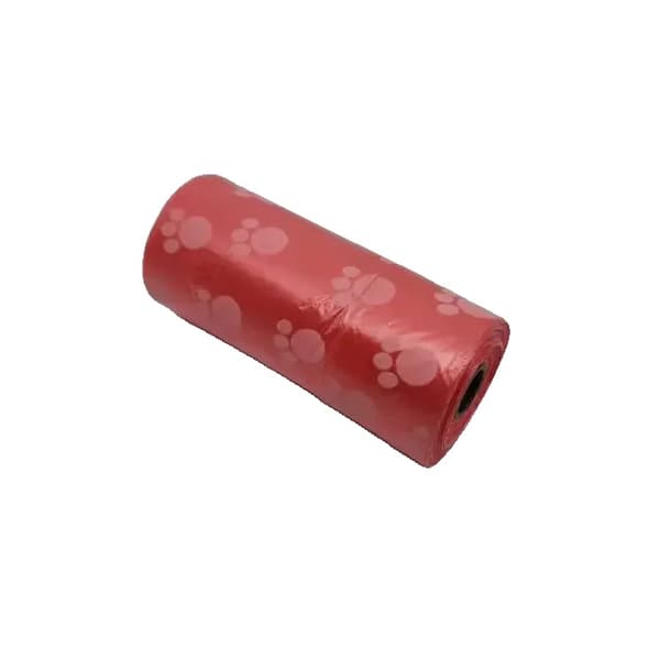 Hundepose, Miljøvenligt Materiale, Bærbar Dispenser,Rød