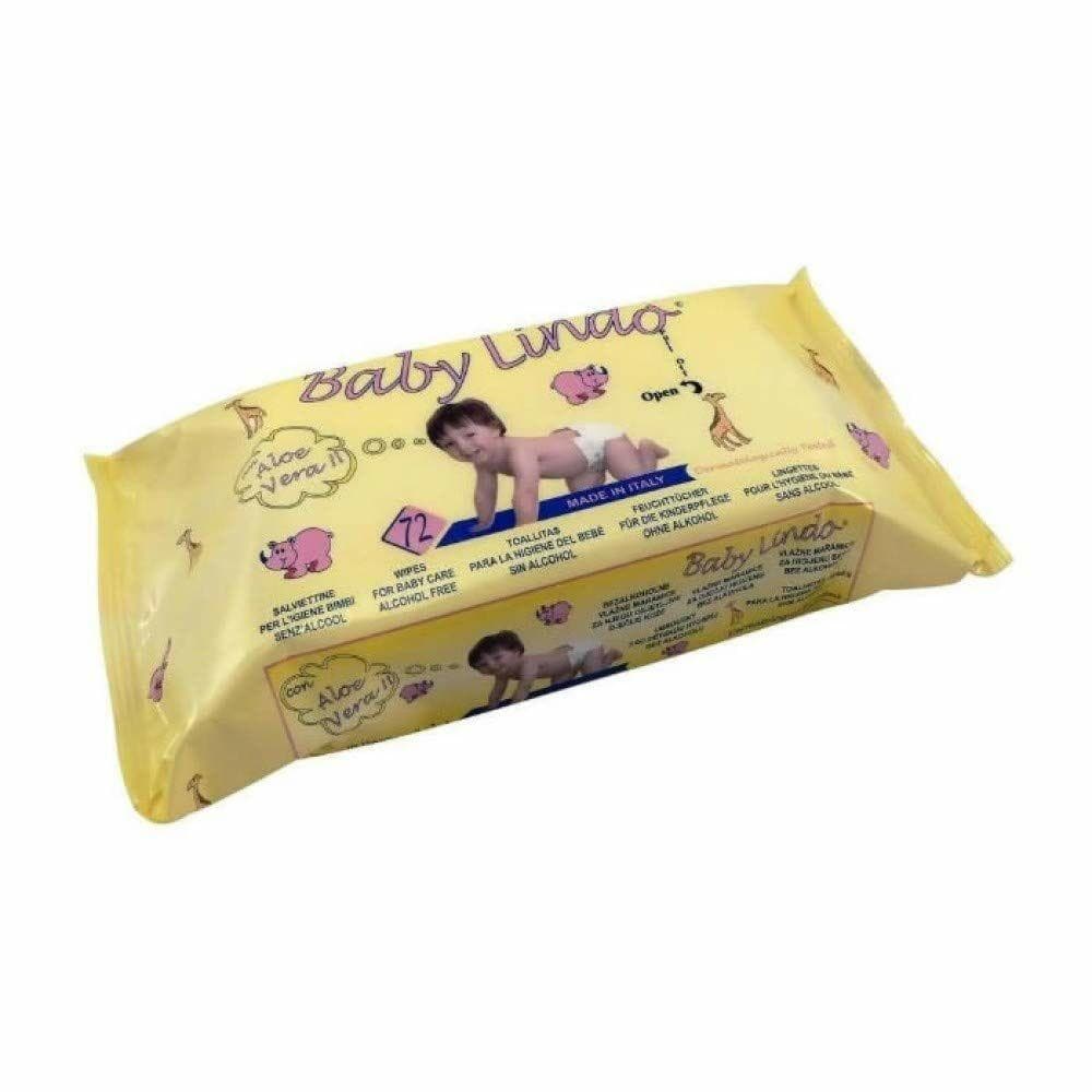 Våtservetter Baby Lindo Aloe Vera (72 uds)