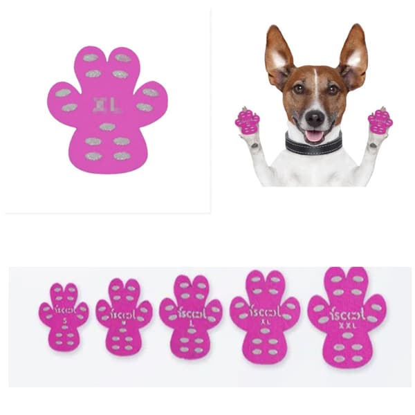 INF 24 st Nya Halkfria Vattentäta Hundtasskydd Rosa XXL