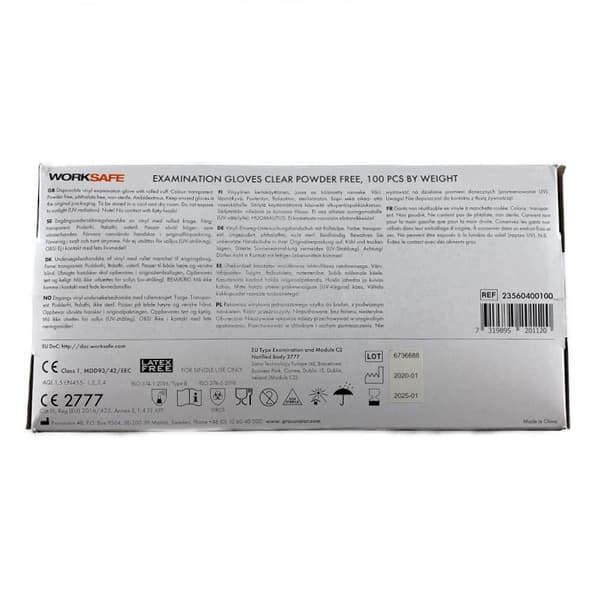 Disposable Safety Gloves XL - 100 pack