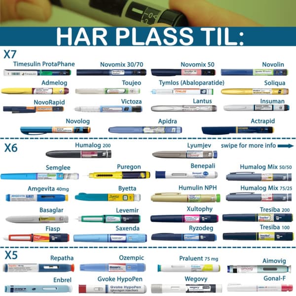 Explorer Blå. 72 timers 3-i-1 reisekjøler for insulin og andre medisiner
