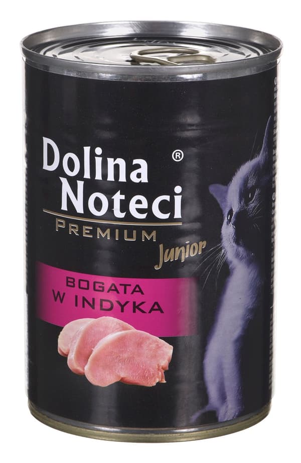 DOLINA NOTECI Premium Junior Kalkun - kattefoder - 400g