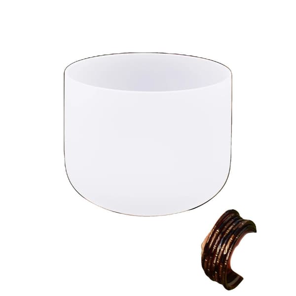 Kristallsångskål, 440Hz frekvens, 8" F-not
