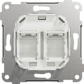 Miniatyrbilde 6 av 6: ELKO One Sentralplate 2x UNI rett Renhvit