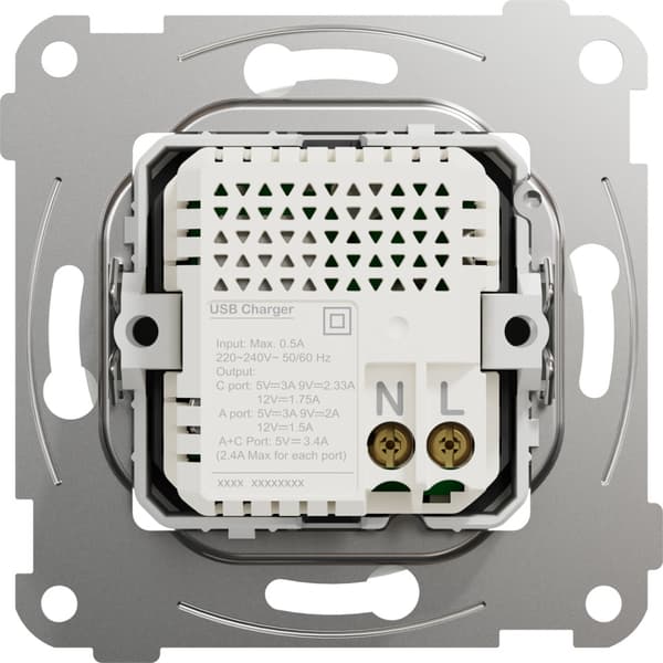 ELKO One USB PD A+C lader 21W Renhvit