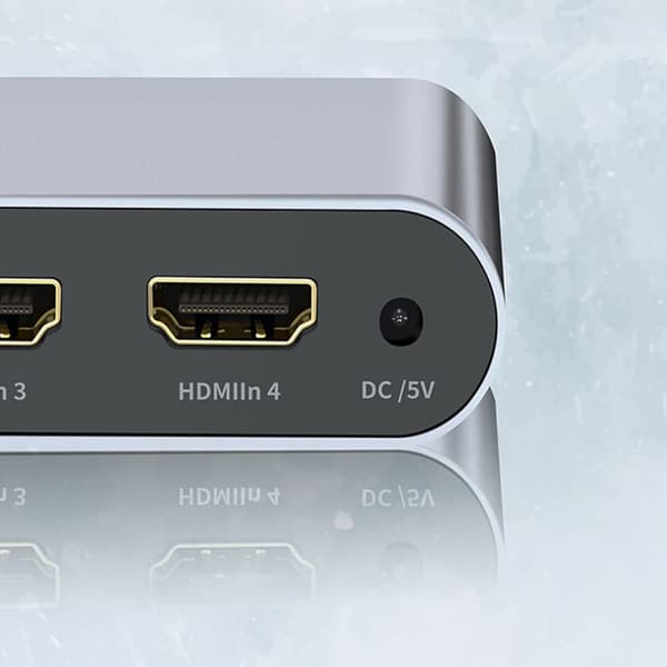 Philips HDMI Switcher Quad Input / Output 4K@60Hz HD 3D Video Display Sharing Switcher