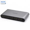 Miniatyrbillede 1 af 5: Philips HDMI Switcher Quad Input / Output 4K@60Hz HD 3D Video Display Sharing Switcher