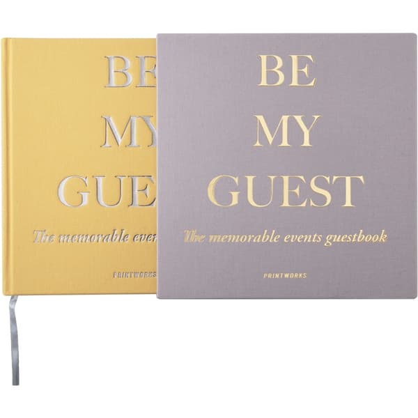 PRINTWORKS GUESTBOOK BEIGE/YELLOW