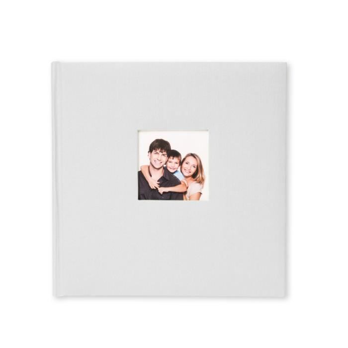 Traditionellt fotoalbum 24X24Cm 40 sidor Off White 11