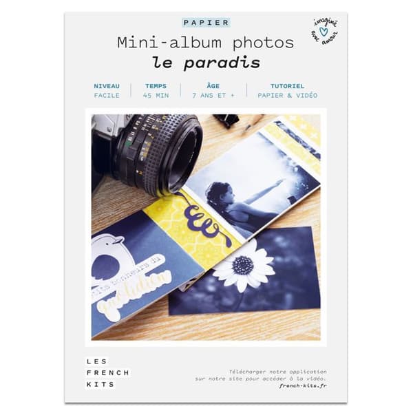 Mini-albumfoton - Les French Kits - Le paradis - Multikolor - Papper - 18 x 13 x 0,5 cm