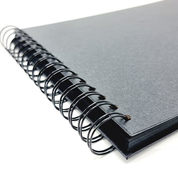 Spiralalbum 20,5 x 20,5 cm - Svart - 35 ark